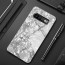 VAKU ® Samsung Galaxy S10 Glossy Marble with 9H hardness tempered glass overlay Back Cover
