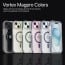 Vaku Luxos ® Apple iPhone 15 Vortex Magpro Gel Cushion Slim Fit Shockproof Crystal Clear Camera Metal Ring Back Cover