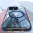 Vaku Luxos ® Apple iPhone 15 Pro Max Vortex Magpro Gel Cushion Slim Fit Shockproof Crystal Clear Camera Metal Ring Certified Mag-Safe Back Cover