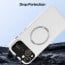 Vaku ® Apple iPhone 14 Premium Polarized Leather Texture Full Lens Protection Silicon Back Cover Case