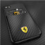Ferrari ® Apple iPhone 7 SP America series Carbon fibre finish - inbuilt Credit card holder back cover
