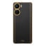 Vaku ® Vivo Y16 Luxemberg Series Leather Stitched Gold Electroplated Soft TPU Back Cover