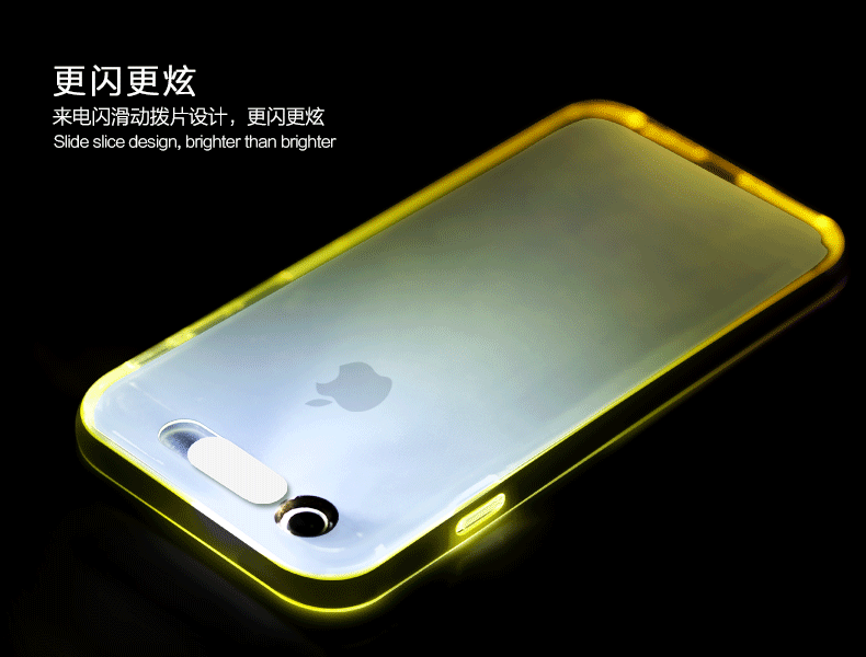 Rock ® Apple iPhone 6 / 6S LED Light Tube Case Soft / Silicon Case