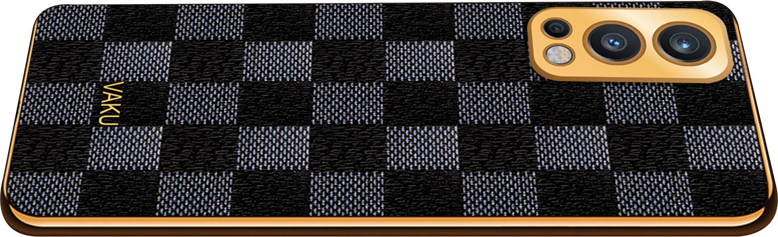 Vaku ® OnePlus Nord 2 Cheron Leather Electroplated Soft TPU Back