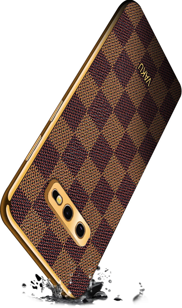 Vaku ® Samsung Galaxy S10 Plus Cheron Series Leather Stitched Gold  Electroplated Soft TPU Back Cover - Galaxy S10 Plus - Samsung - Mobile /  Tablet - Luxurious Covers