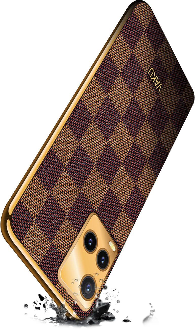 Vaku ® Vivo V20 SE Cheron Leather Electroplated Soft TPU Back Cover – vaku. in