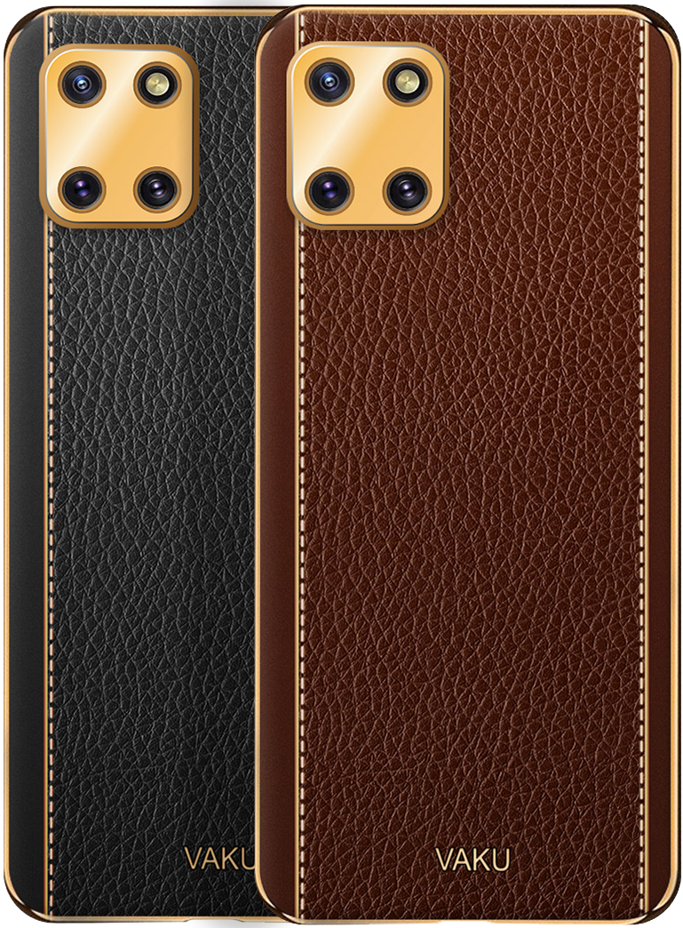 Vaku ® Samsung Galaxy Note 10 Lite Cheron Series Leather Stitched