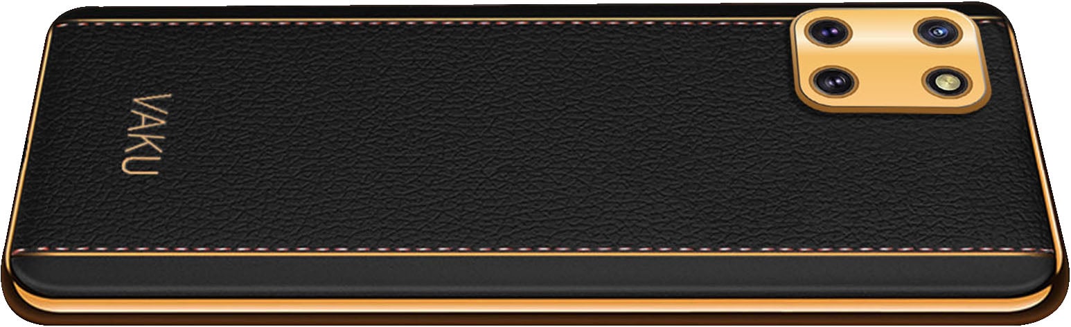 Vaku ® Samsung Galaxy Note 10 Lite Skylar Leather Pattern Gold  Electroplated Soft TPU Back Cover - Galaxy Note 10 Lite - Samsung - Mobile  / Tablet - Screen Guards India