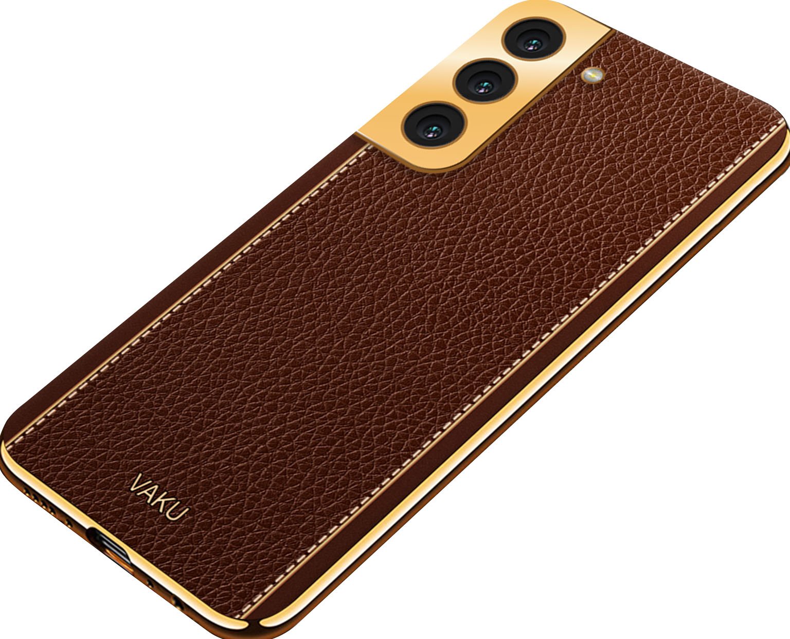 Vaku ® Samsung Galaxy S22 Plus Cheron Leather Electroplated Soft TPU Back  Cover - Galaxy S22 Plus - Samsung - Mobile / Tablet - Screen Guards India
