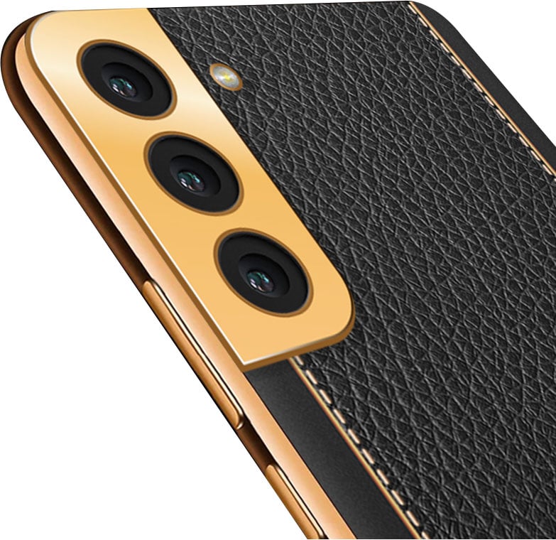 Vaku ® Samsung Galaxy S22 Plus Cheron Leather Electroplated Soft TPU Back  Cover - Galaxy S22 Plus - Samsung - Mobile / Tablet - Screen Guards India