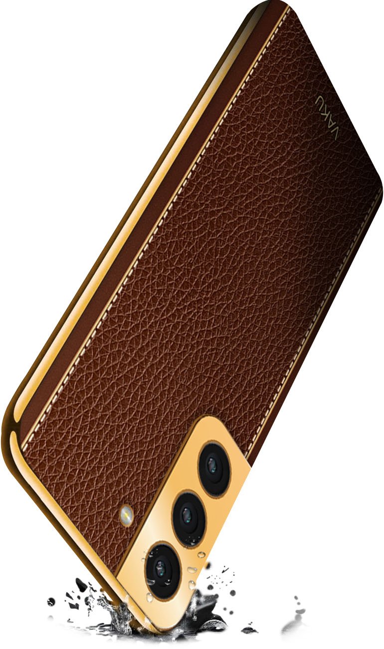 Vaku ® Samsung Galaxy S21 Ultra Luxemberg Series Leather Stitched
