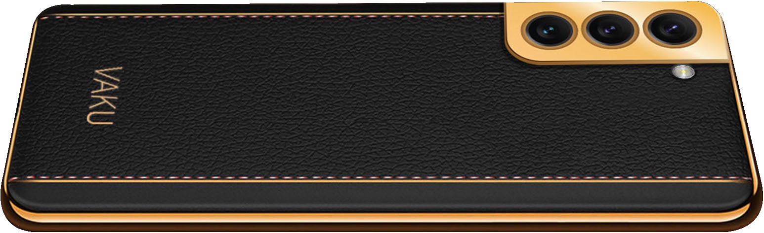 Vaku ® Samsung Galaxy S21 Ultra Luxemberg Series Leather Stitched