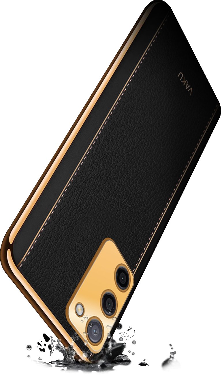 Vaku Luxos Back Cover for Oppo A53s 5G Cheron Leather Electroplated Soft  TPU - - Vaku Luxos 
